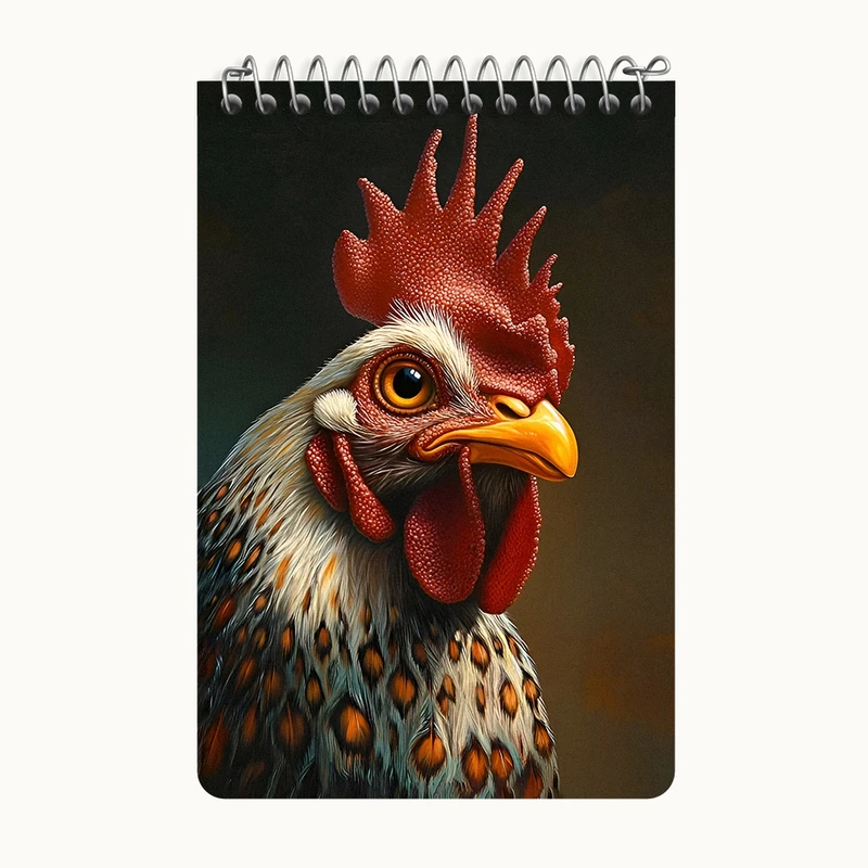 دفتر یادداشت 50 برگ خندالو طرح خروس کد F6506