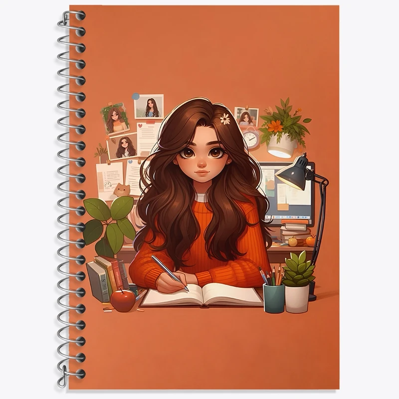 دفتر لغت 50 برگ خندالو طرح دخترانه کد F4236