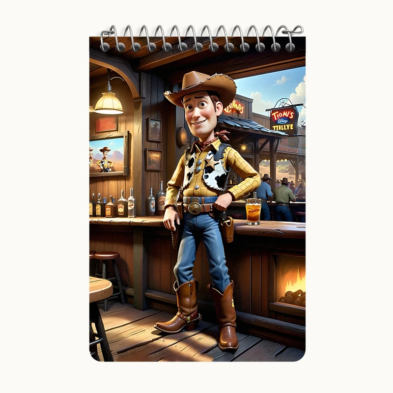 دفتر یادداشت 50 برگ خندالو طرح داستان اسباب بازی ها کد F11718