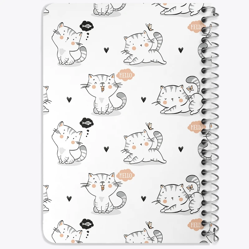 دفتر یادداشت 50 برگ خندالو طرح گربه (Cat) کد N318