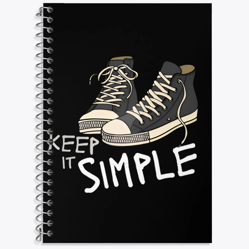 دفتر نت موسیقی 50 برگ خندالو طرح Keep It Simple کد N8309