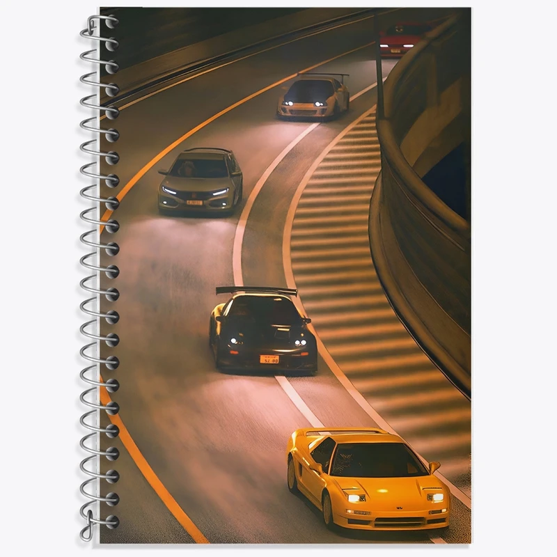 دفتر زبان 50 برگ خندالو مدل سه خط طرح ماشین اسپرت کد F12911