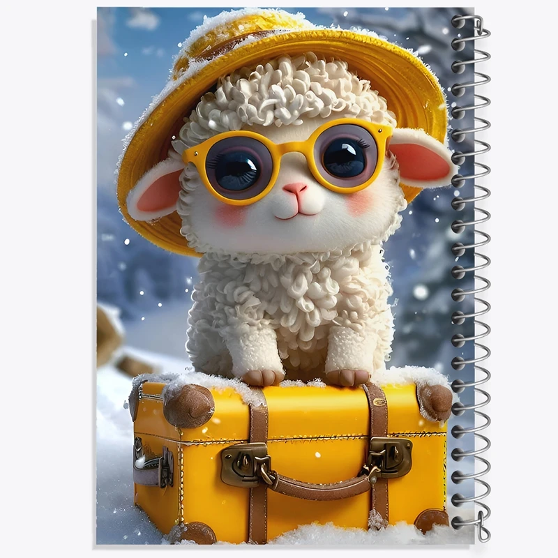 دفتر لیست خرید 50 برگ خندالو طرح گوسفند بامزه کد F9900