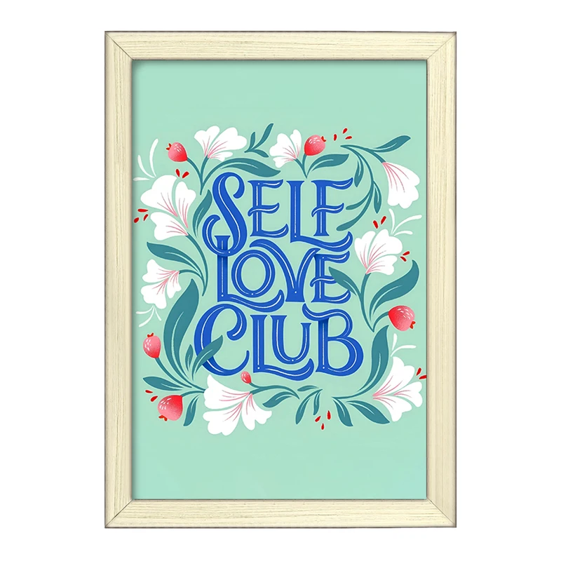 تابلو خندالو طرح Self Love Club کد F7434