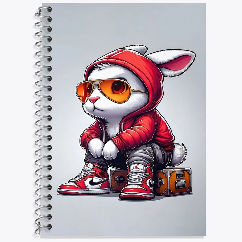 دفتر لغت 50 برگ خندالو طرح خرگوش بامزه کد F3617