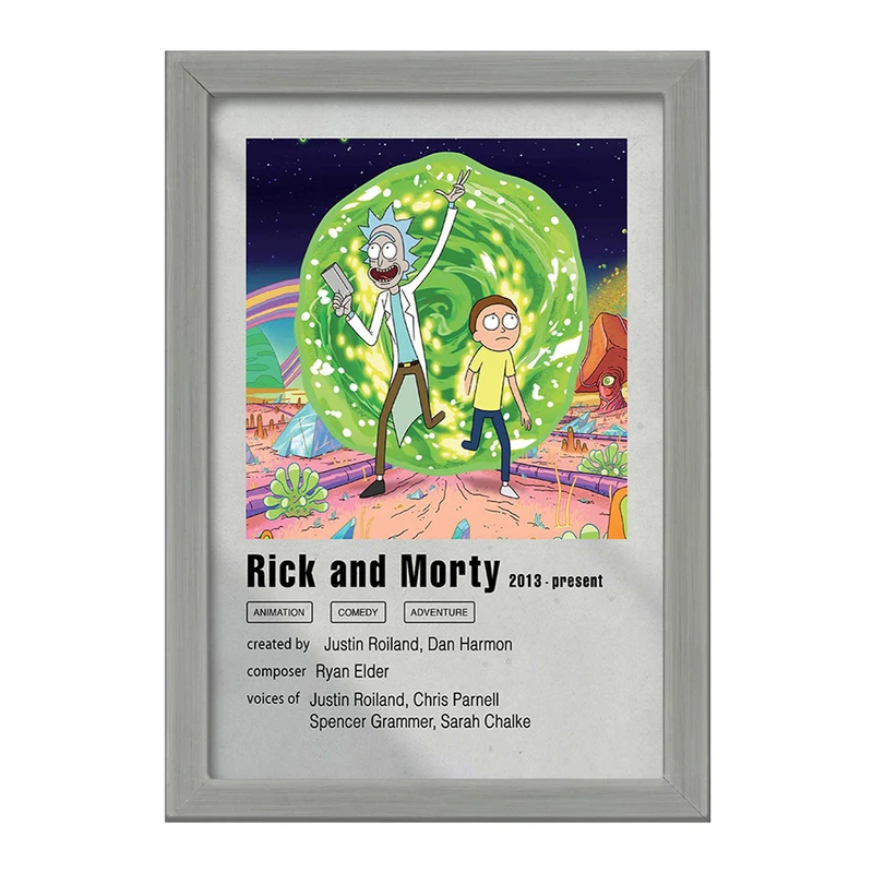 تابلو خندالو طرح ریک و مورتی (Rick and Morty) کد F11463