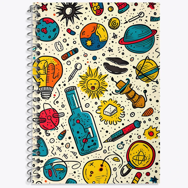 دفتر نت موسیقی 50 برگ خندالو طرح پترن فیزیک کد N8540