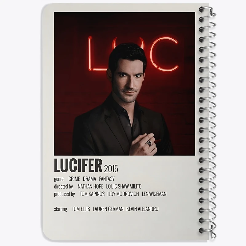 دفتر یادداشت 50 برگ خندالو طرح لوسیفر (Lucifer) کد F13283