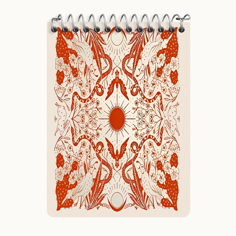 دفتر یادداشت 50 برگ خندالو طرح نقش شکار کد N6872