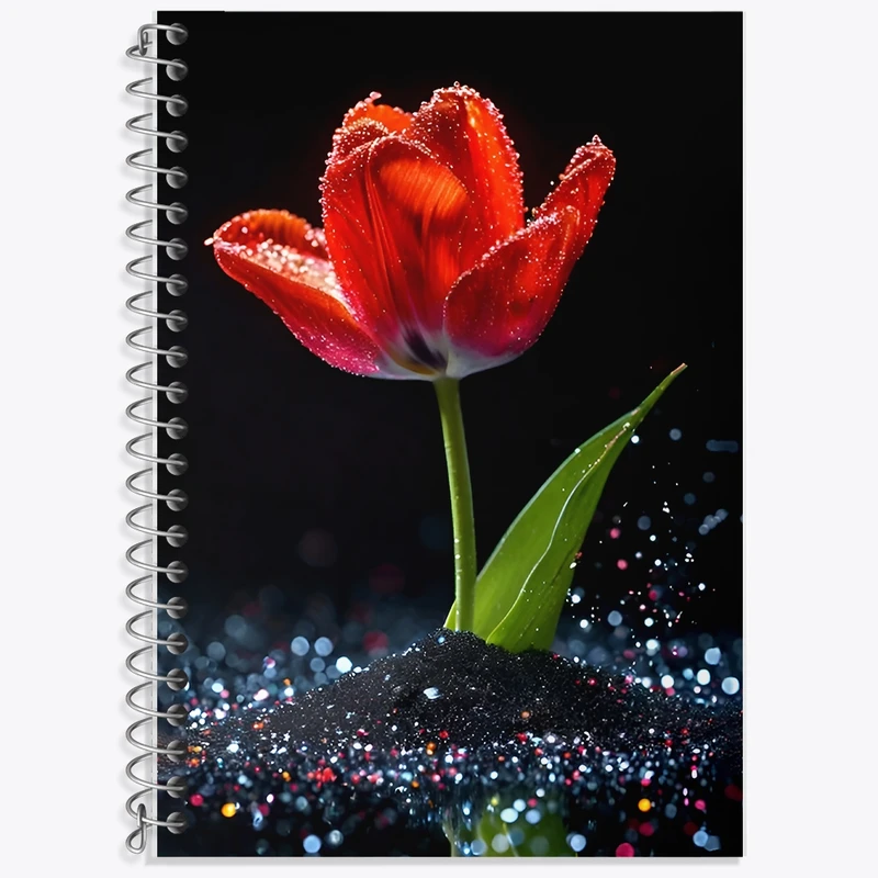 دفتر لغت 50 برگ خندالو طرح گل کد F11516