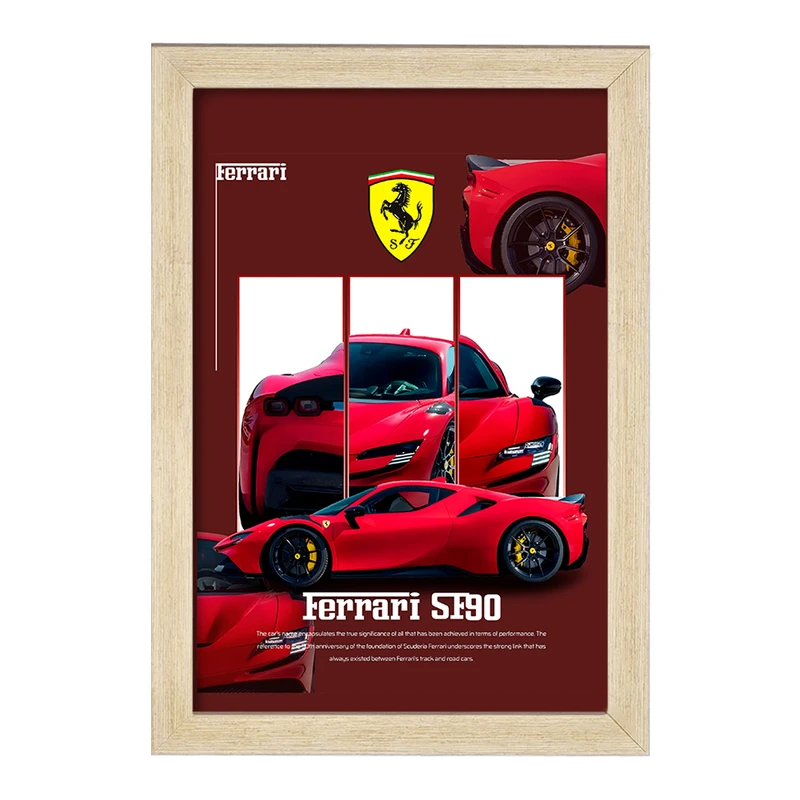 تابلو خندالو طرح فراری (Ferrari) کد F13634