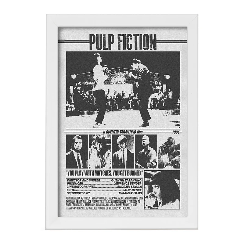 تابلو خندالو طرح پالپ فیکشن (Pulp Fiction) کد F13509
