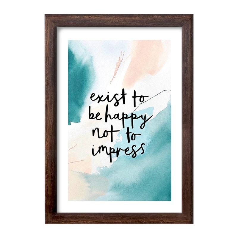 تابلو خندالو طرح Exist To Be Happy Not To Impress کد F11887