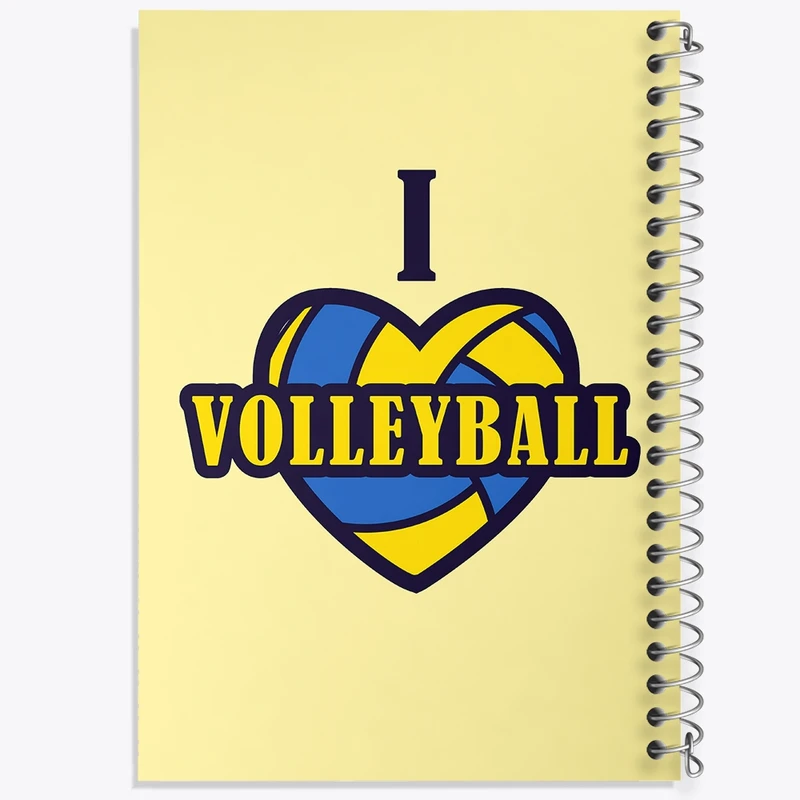 دفتر طراحی 50 برگ خندالو طرح والیبال Volleyball کد 26417