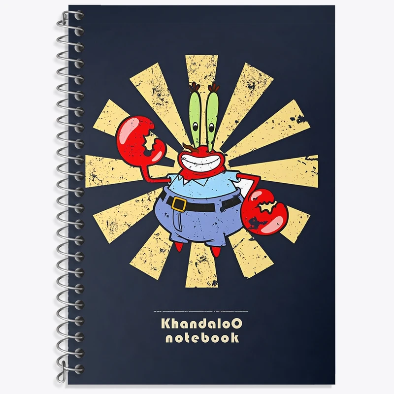 دفتر لغت 50 برگ خندالو طرح آقای خرچنگ کد N9448