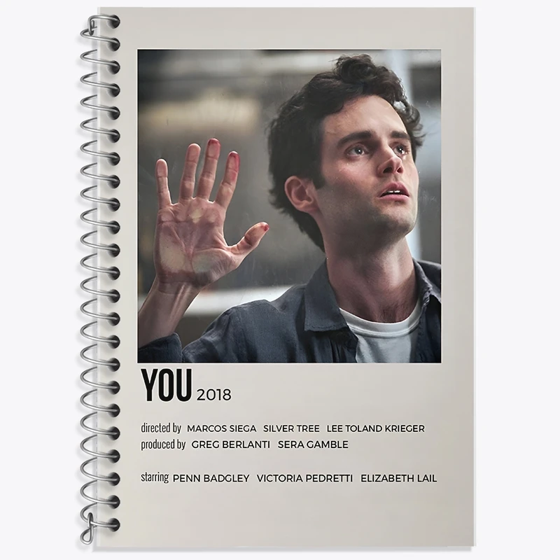 دفتر زبان 50 برگ خندالو مدل سه خط طرح تو (You) کد F13035