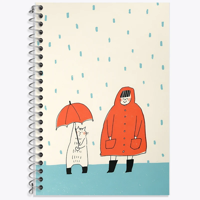 دفتر نت موسیقی 50 برگ خندالو طرح دختر و گربه کد F11089