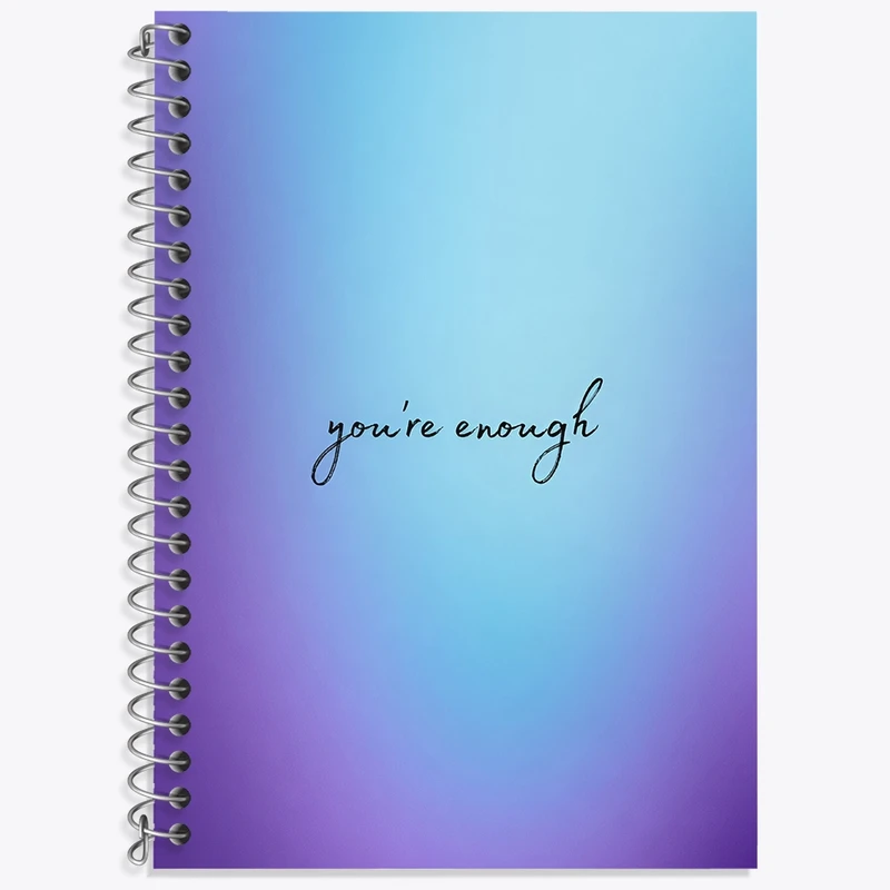 دفتر زبان 50 برگ خندالو مدل سه خط طرح You 're Enough کد N6031