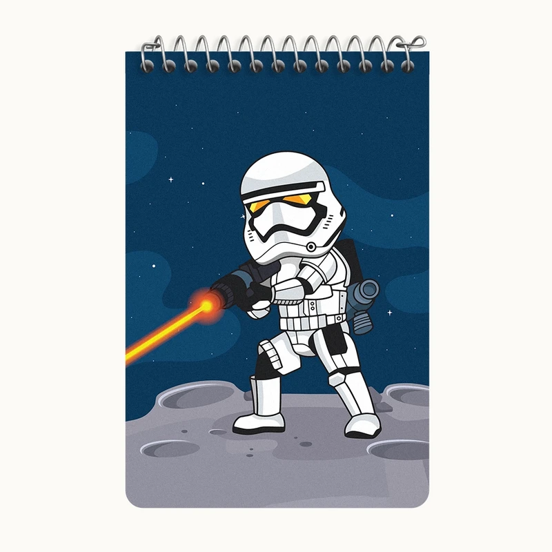 دفتر یادداشت 50 برگ خندالو طرح جنگ ستارگان کد F3588