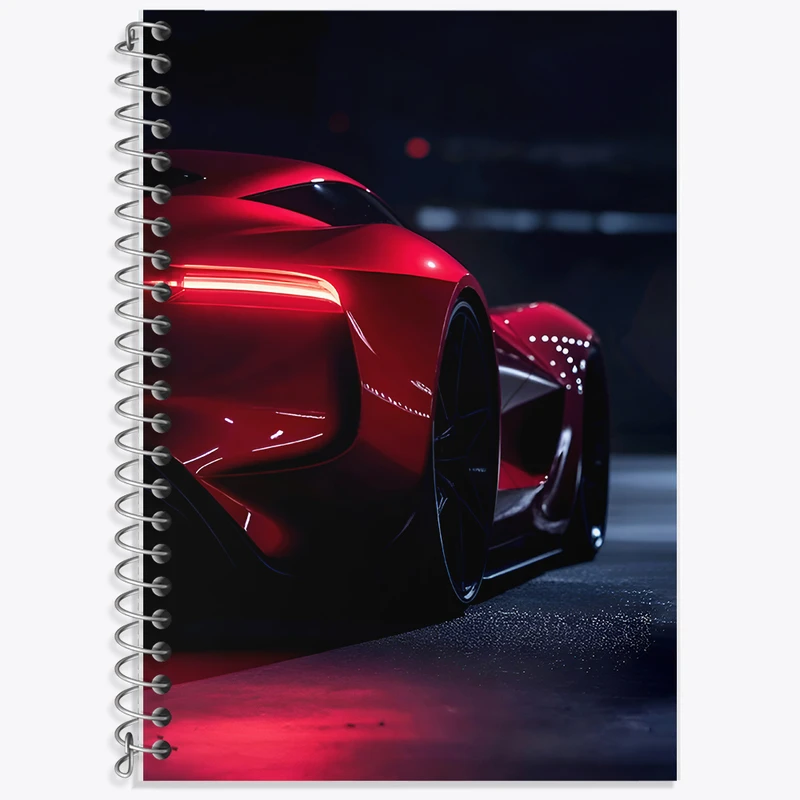 دفتر زبان 50 برگ خندالو طرح ماشین اسپرت کد F8987