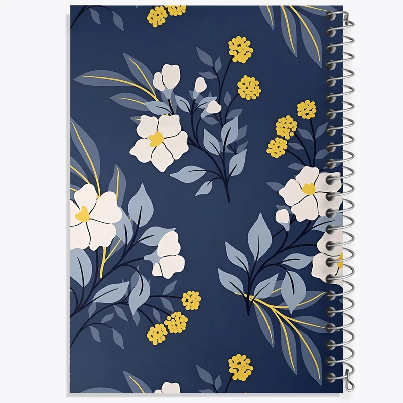 دفتر مشق 50 برگ خندالو طرح پترن گل گلی کد N6075