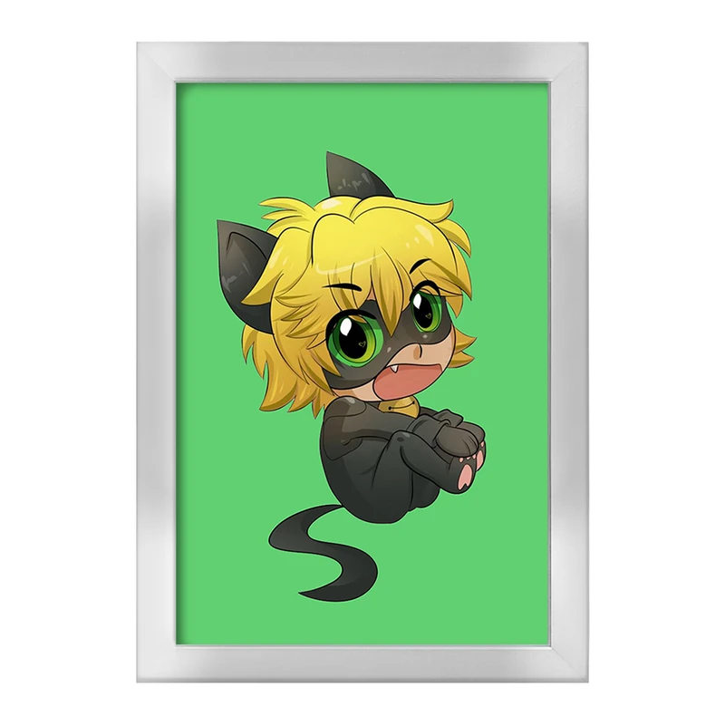 تابلو خندالو طرح پسر گربه ای کد 25009