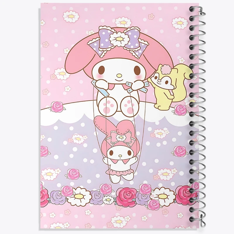 دفتر شطرنجی 50 برگ خندالو طرح مای ملودی (My Melody) کد N9089