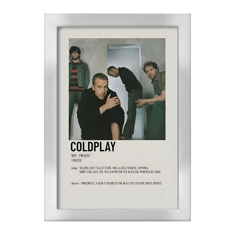تابلو خندالو طرح کلد پلی (Coldplay) کد F13464
