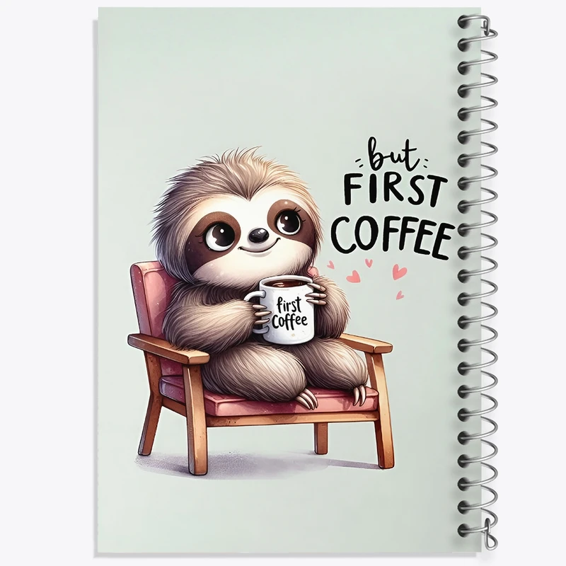 دفتر طراحی 50 برگ خندالو طرح تنبل بامزه کد F9363