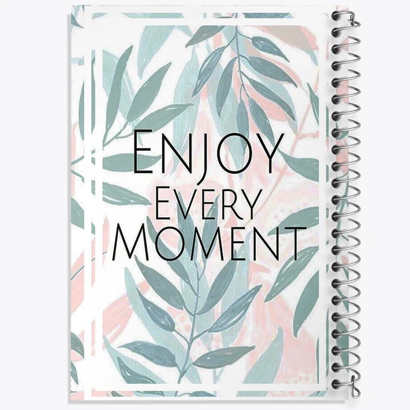 دفتر طراحی 50 برگ خندالو طرح Enjoy Every Moment کد F11496