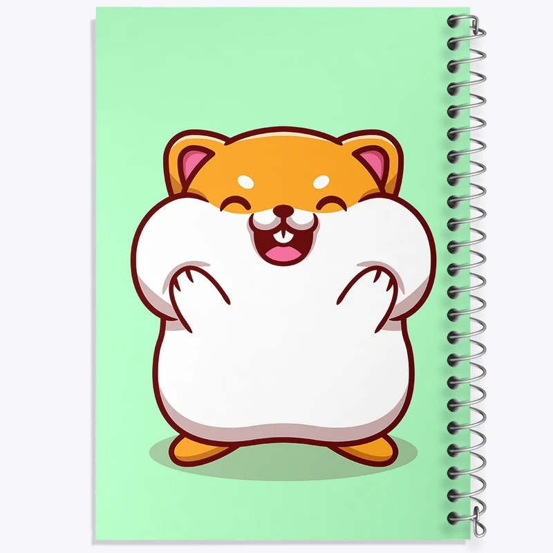 دفتر طراحی 50 برگ خندالو طرح حیوانات بامزه موش خرما  کد 25395