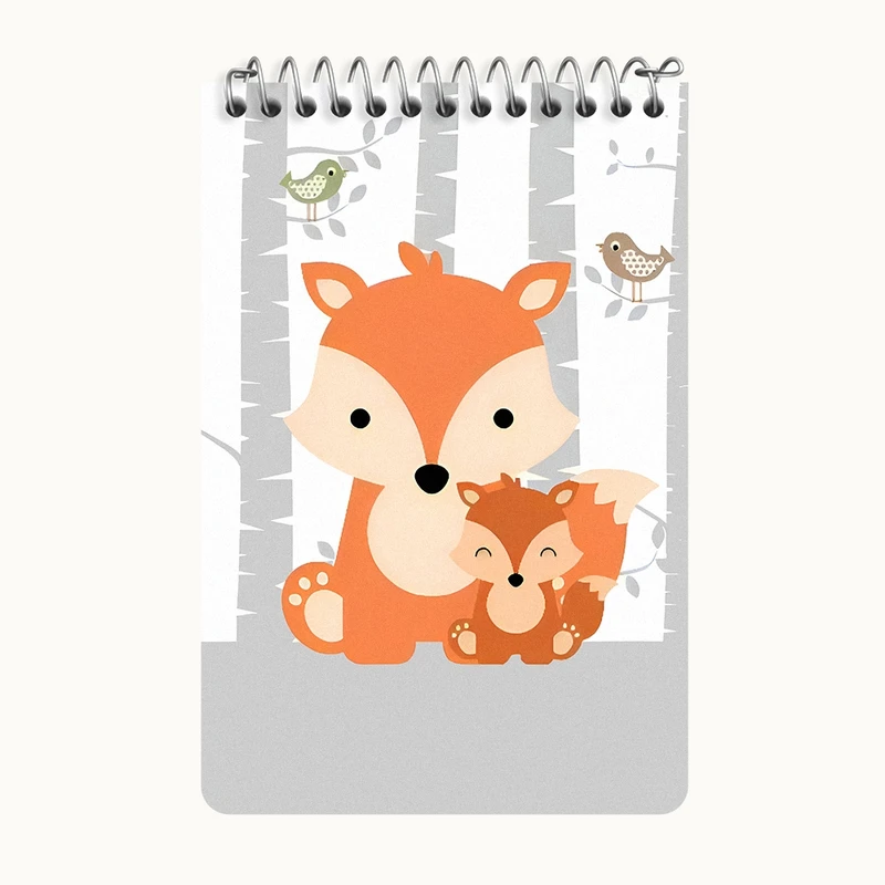 دفتر یادداشت 50 برگ خندالو طرح روباه بامزه کد F3180