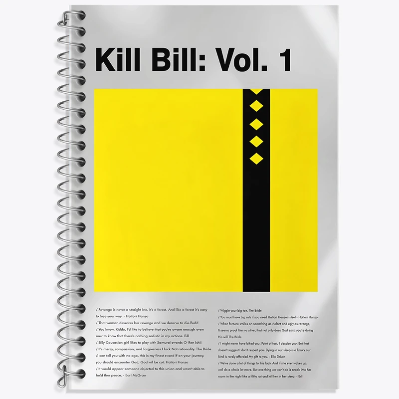 دفتر نت موسیقی 50 برگ خندالو طرح بیل را بکش (Kill Bill) کد F13808