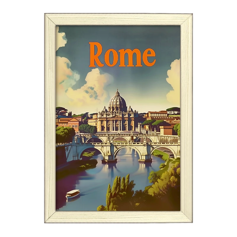 تابلو خندالو طرح رم (Rome) کد F4941