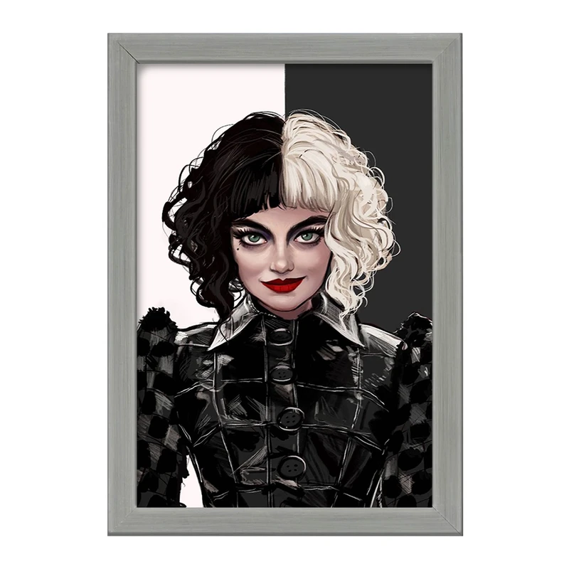 تابلو خندالو طرح کروئلا Cruella  کد 10750