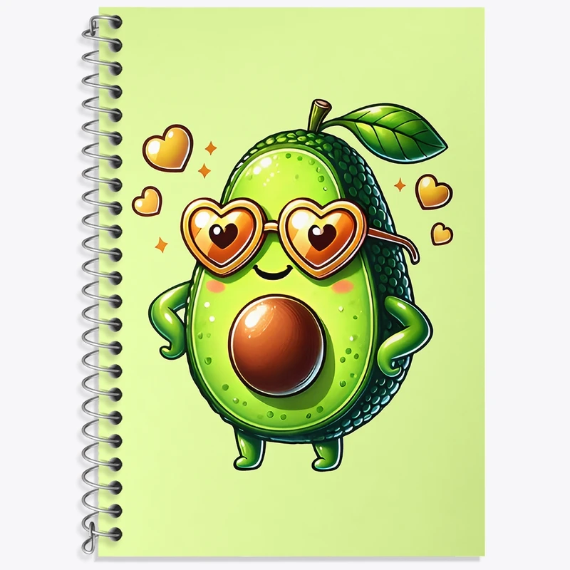 دفتر لغت 50 برگ خندالو طرح آووکادو بانمک کد N6676