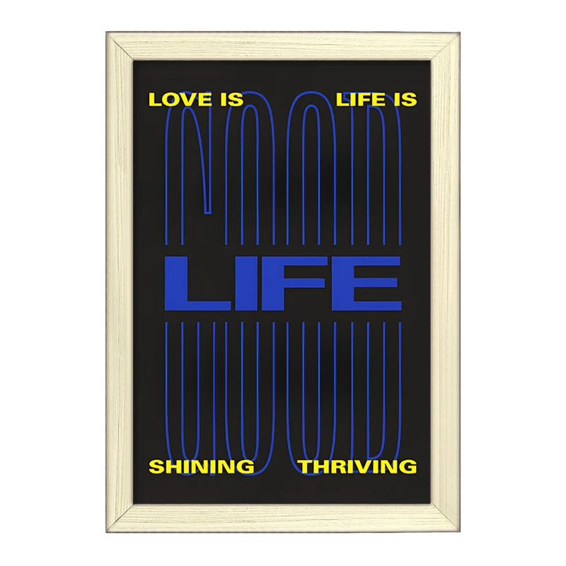 تابلو خندالو طرح Life کد F6390