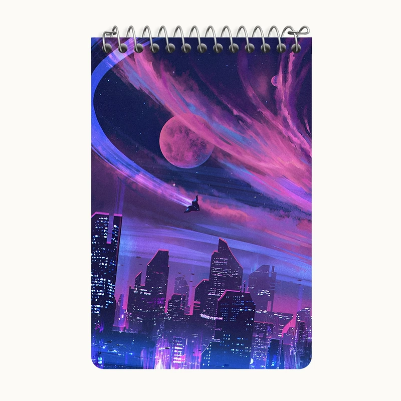 دفتر یادداشت 50 برگ خندالو طرح فضای شهری کد F12566