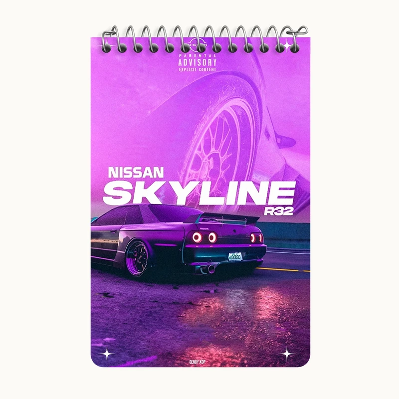 دفتر یادداشت 50 برگ خندالو طرح نیسان (Nissan) کد F13519