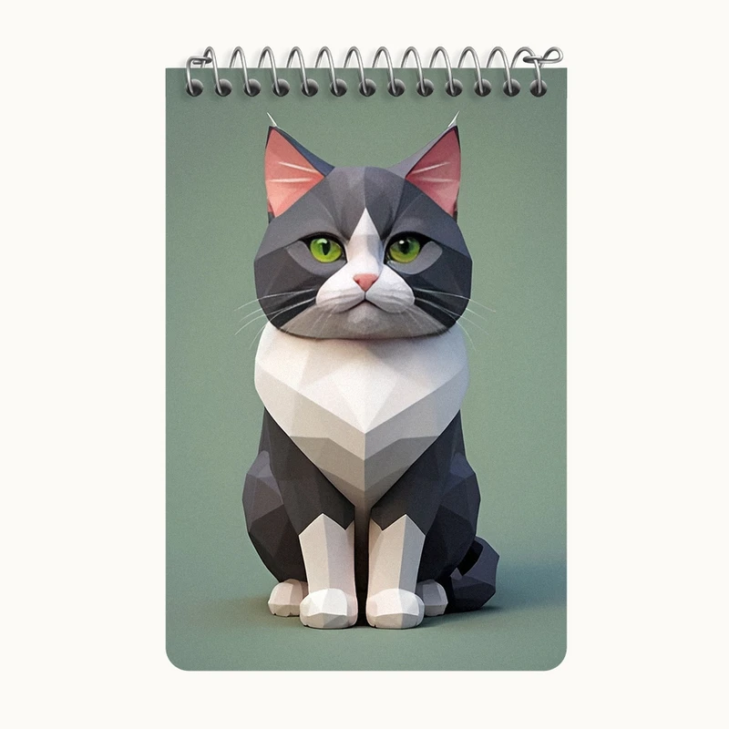 دفتر یادداشت 50 برگ خندالو طرح گربه کد F12700
