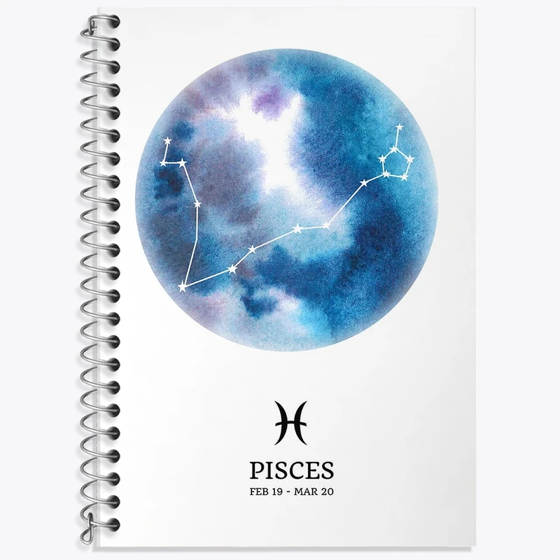 دفتر زبان 50 برگ خندالو مدل سه خط طرح ماه تولد اسفند کد F11376