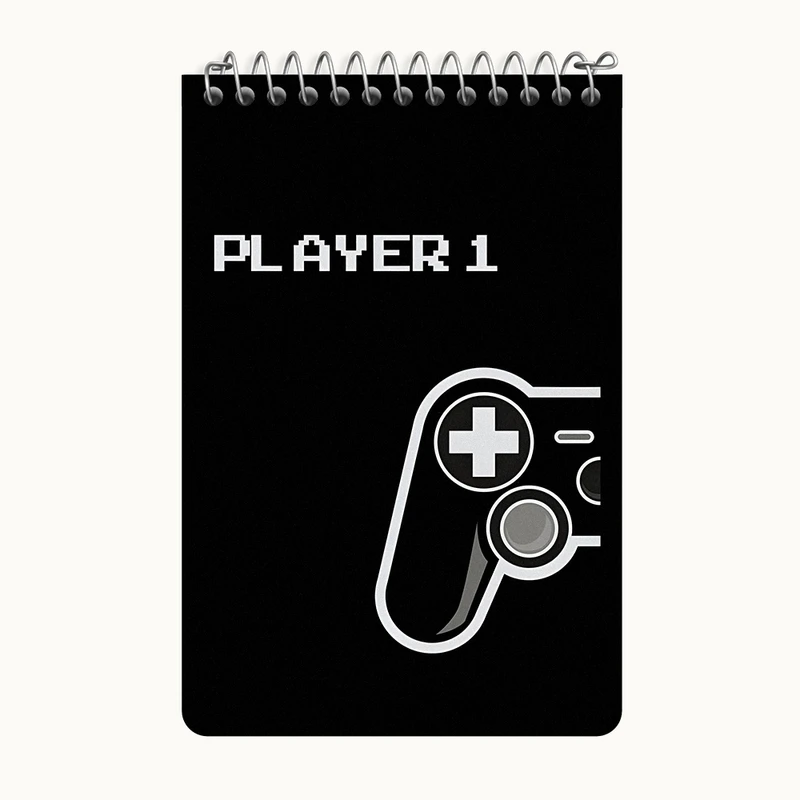 دفتر یادداشت 50 برگ خندالو طرح گیمر (Gamer) کد F3982
