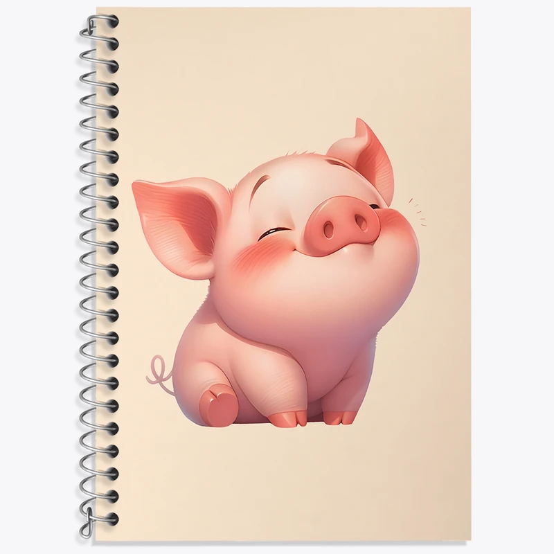 دفتر لغت 50 برگ خندالو طرح خوک بامزه کد N6499