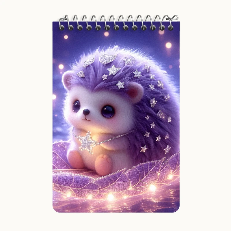 دفتر یادداشت 50 برگ خندالو طرح جوجه تیغی بامزه کد F5399