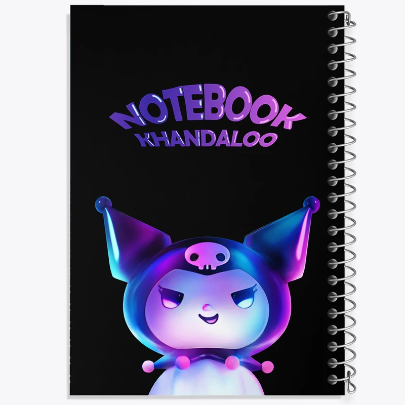 دفتر مشق 100 برگ خندالو طرح کرومی (Kuromi) کد N7807