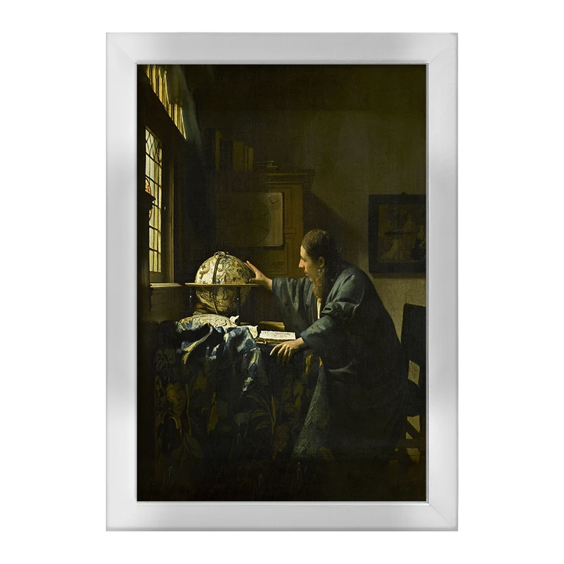 تابلو خندالو طرح نقاشی ستاره شناس اثر یوهانس فرمیر کد F12428