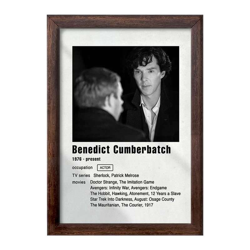 تابلو خندالو طرح بندیکت کامبربچ (Benedict CumberBatch) کد F11204