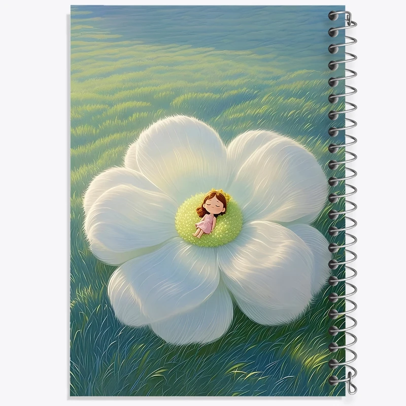 دفتر شطرنجی 50 برگ خندالو طرح دخترانه کودکانه کد N6980