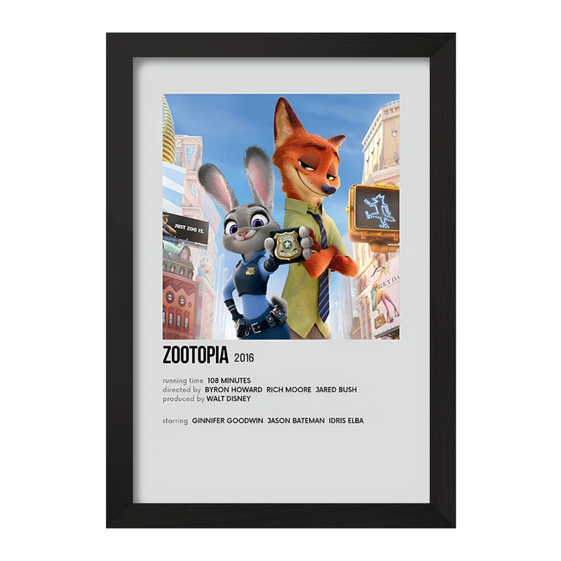 تابلو خندالو طرح زوتوپیا (Zootopia) کد F13268
