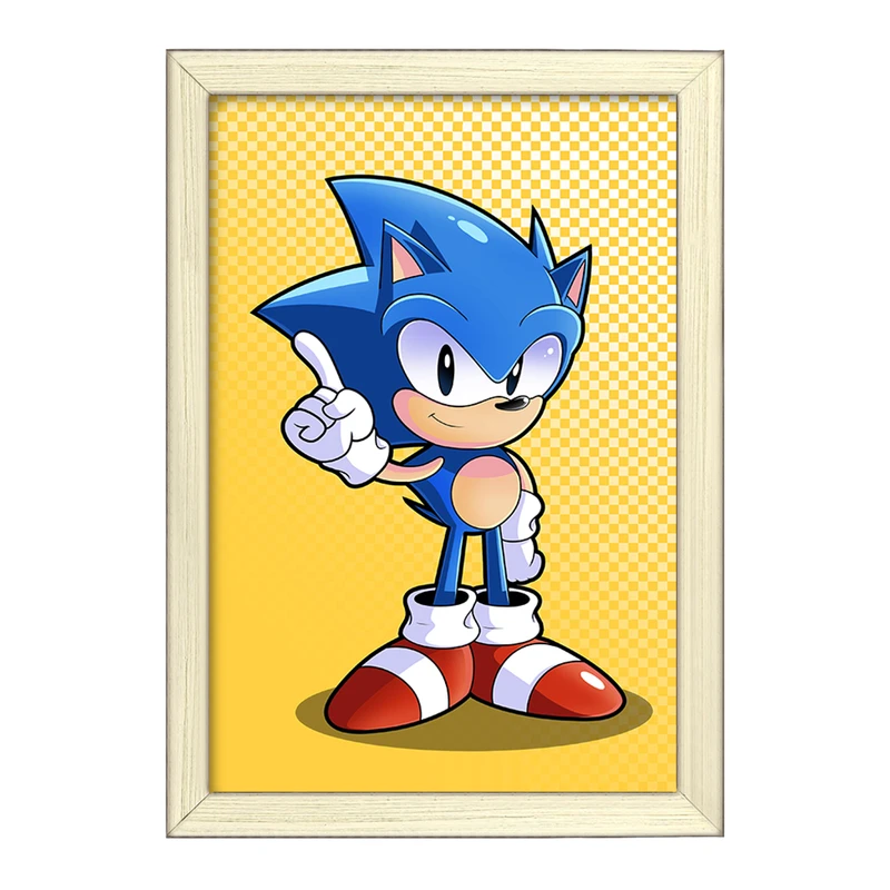 تابلو خندالو طرح سونیک (Sonic) کد F723